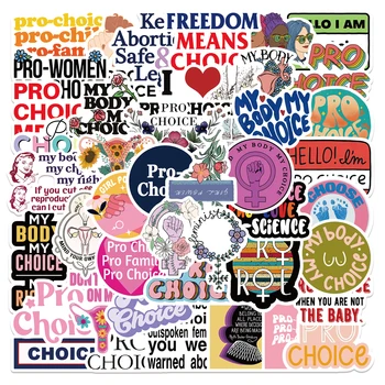 10/25/50pcs Pro-Choice stikerlari feminizm grafiti stikeri qizlar uchun DIY bagaj noutbuk mototsikl stikeri