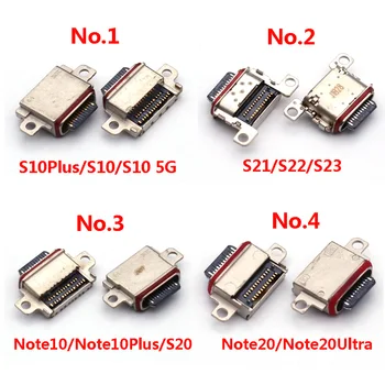 10pcs USB zaryadlash porti Dock vilkasi Samsung Galaxy S23 S21 S22 Plus Ultra S21fe Note10 Note20 S10 S20 uchun zaryadlovchi raz'em ulagichi