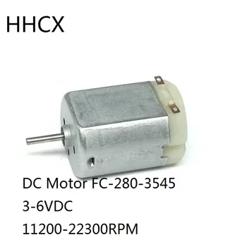 1pcs Micro DC Motor FC-280-3545 uglerod cho'tkasi avtomobil modeli uchun yuqori tezlikda 3-6vdc 22300rpm avtomatik eshik qulfi