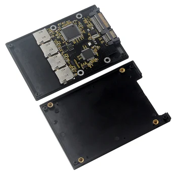 2.5 Inch 4 SATA adapter kartasiga TF, o'z-o'zini qilgan SSD qattiq Davlat disk, SATA guruhi RAID karta uchun Micro-SD uchun