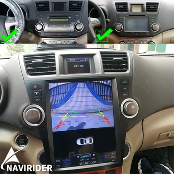 2din avtomobil Radio Android 13 Toyota Highlander uchun ekran Avto Multimedia Video Player 2007-2013 Bluetoorh CarPlay Stereo DSP GPS