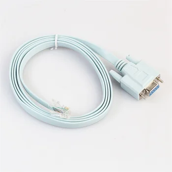 2x USB konsol kabeli RJ45 Cat5 Ethernet uchun Rs232 DB9 COM Port Serial ayol Rollover routerlar tarmoq adapteri kabeli 1.8 M