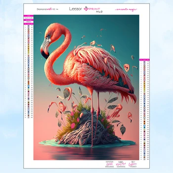 5D diy hayvonot san'ati Olmosli rasm yoqimli Flamingo to'liq Rhinestone mozaik kashtado'zlik Xoch tikuv to'plami uy dekorlari sovg'alari.