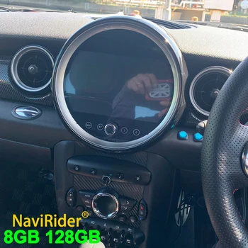 8core 128GB avtomobil Radio Android 12 Multimedia video pleer uchun mini bitta R56 2009 Dash Stereo navigatsiyasida Carplay 4G Sim-karta