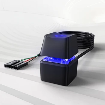 Anakart quvvati 1.65 M / 5m / 10m On o'chirish tugmasi moviy LED chiroqlar anakart Internet-kafe uchun tashqi Start uzatma kabeli