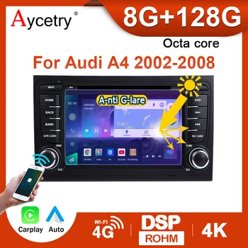 Audi A4 B8 b7 B6 S4 RS4 SEAT Exeo avtomobil Radio uchun 2 din Android 12.0 Carplay Avto radiolar audio Multimedia player ekran GPS 4G BT