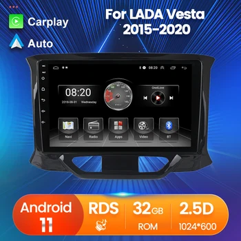 Avtomobil Radio 2 din Android 11 LADA X-RAY uchun avtomobil Stereo qabul Carplay 2015 2016 2017-2019 Avto Multimedia futbolchi GPS iz RDS