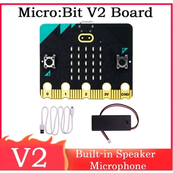 BBC Micro: Bit V2 Kit ajralmas dinamik mikrofon sensorli sezgir programlanabilir rivojlantirish Kengashi+batareya Box DIY loyiha