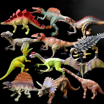 Bolalar Simulasyon Model Plastik O'yinchoqlar Dinosaur SpiderTyrannosaurus Rex Stegosaurus O'yinchoqlar Bolalar Tug'ilgan Kuni Sovg'a Kabi O'g'il