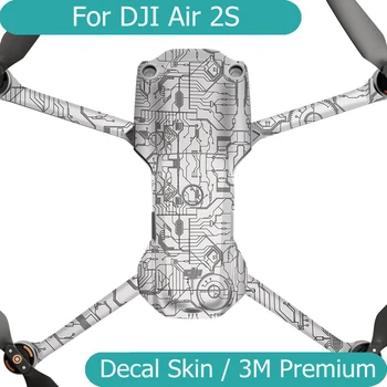 DJI Air 2s uchun Dekal teri vinil plyonkali dron tanasi himoya stiker himoyachisi palto Air2S