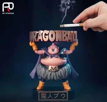 Dragon Ball Z Majin Buu belgisi Ashtray rasm multfilm Anime qo'g'irchoq 13cm PVX harakat tuyulsada avtomobil bezatish Model bolalar odam tug'ilgan kuni sovg'a