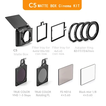 DSLR kamera uchun NISI C5 Matte Box Starter Cinema kinorejissyor to'plami filtri ramkasi