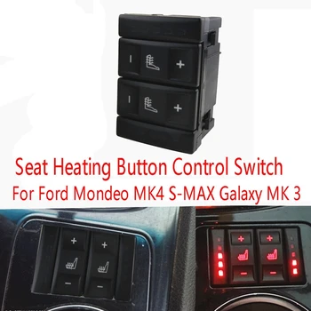 Ford Mondeo MK6 S-MAX Galaxy MK2 uchun qora o'rindiqni isitish tugmachasini boshqarish tugmasi 19m314k4ac 3