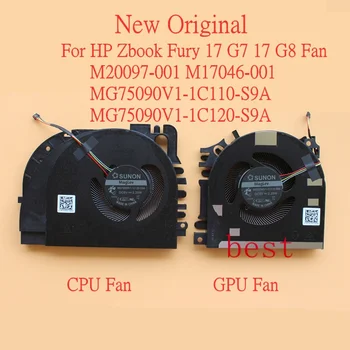 HP Zbook g'azab uchun yangi original Laptop sovutish Fan 17 G7 17 G8 Fan M20097-001 M17046-001 MG75090V1-1C110-S9A MG75090V1-1C120-S9A