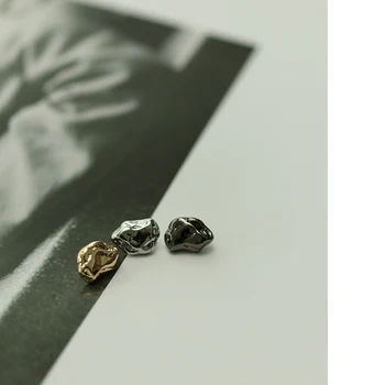 Ko'ylak uchun yuqori sifatli 11,5 mm Mini metall Shank tosh shaklidagi dizayn tugmalari trikotaj kardigan kiyim sumkasi kiyimlari tikuv dekor aksessuari