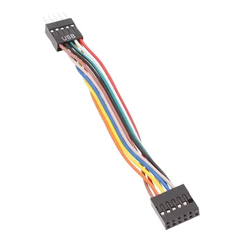 Lenovo Anakarti uchun oddiy shassi Adapter kabeli, USB 9-pinli inqilob 11-pinli ayol konversiya kabeli 24AVG, 5 dona
