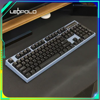 LEOPOLD Fc980m mexanik klaviatura 104 tugmachalari Ledlar ergonomikani Sozlash PBT Keycap o'yin klaviaturasi kompyuter Gamer Accessorie ofisni yutib oling