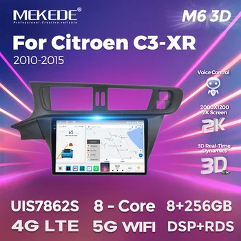 Mekede M6 Pro Plus Ai ovozli simsiz CarPlay Android Auto Radio uchun Citroen C3-XR 2010-2015 avtomobil Multimedia GPS navigatsiya 2din