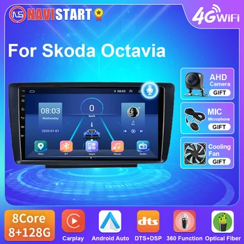 NAVISTART 2din Android Avto avtomobil Radio Multimidia Video Player navigatsiya Skoda Octavia uchun GPS 2004 - 2014 Bosh birligi Carplay