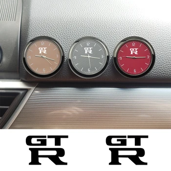 NISSAN GTR R30 GTS-R R33 R34 R35 GTR Nismo R35 Avto Ornament avtomobil aksessuarlari uchun avtomobil soati Kvarts soatlari