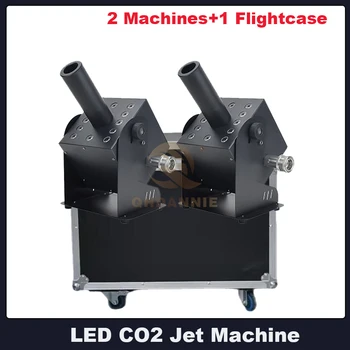 Partiya voqealar Club DMX LED DJ yoritish Disko nur uchun Flightcase bilan LED CO2 Jet tuman mashina bosqichi maxsus effektlar