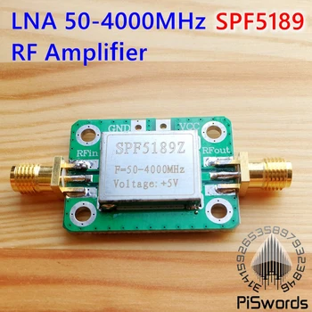 PISVORDLAR lna 50-4000MHz SPF5189 NF=0,6 db RF FM HF VHF / UHF son SDR Radio modul taxtasi uchun kuchaytirgich Signal filtri taxtasi