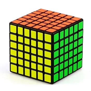 Qiyi Magic Speedcube qora stiker 6x6x6 7x7x7 kub sehrli 4x4 5x5 6x6 7x7 tezlik jumboq o'quv o'yinchoq bolalar versiyasi 2