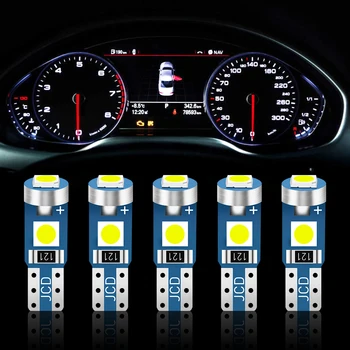 Renault Modus Tvingo trafigi Vivaro Kangoo Zoe uchun 5 dona T5 LED Lampochka V3 Vt V1. 2 Vt LED Canbus
