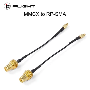 Rp-SMA to'g'ri ichki teshik ichki igna uchun IFlight MMCX 5.8 GS.FPV Racing Drone uchun avtobus tasvirini uzatish RF kabeli