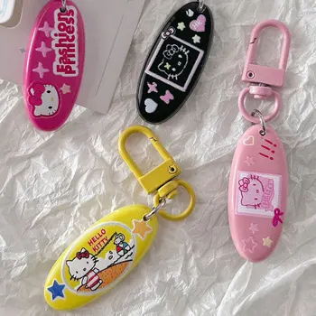 Sanrio Hello Kitty Y2K Keychain ijodkorligi Vintage kalit zanjirli ryukzak marjonlarni aksessuarlari portativ avtomobil kaliti halqasini bezatish sovg'asi