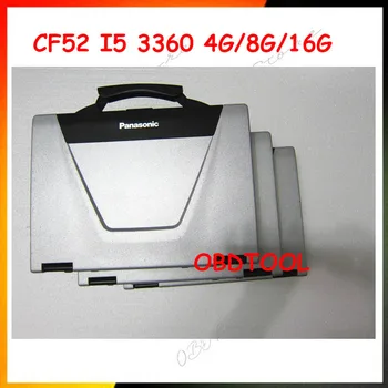 SD ulanish uchun harbiy Toughbook Panasonic CF52 I5 3360 8G/16G tashxis Laptop 4 yulduz C4/C5/C6/ICOM keyingi / VAS6154 / 5054 / VOCOM