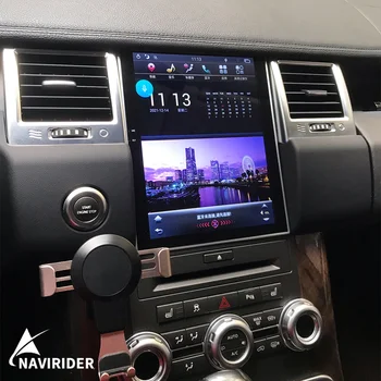 Tesla uslubi ekran Android 13 Land Rover Range Rover Sport uchun avtomobil Radio 2013 2010 GPS navigatsiya avtomobil Stereo DVD pleer Carplay