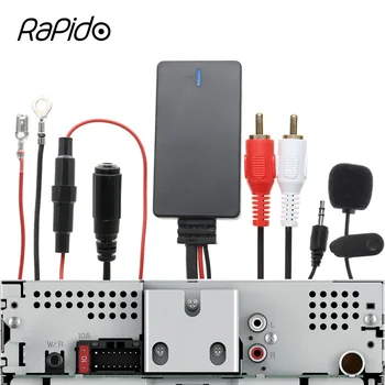 Universal Bluetooth avtomobil Kit telefon qo'ng'irog'i naushnik mikrofon aux 2 Truck Avto dinamik Radio musiqa Audio uchun RCA kabel Adapter