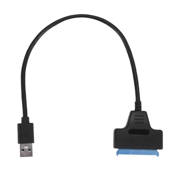 USB 3.0 uchun 2.5 Inch SATA qattiq disk Adapter kabel SDD SATA USB 3.0 Converter-qora