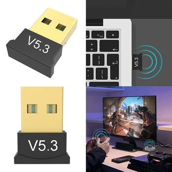 USB Bluetooth-mos 5.3 Adapter qo'llab-quvvatlash oyna 11/10/8.1 musiqa qabul qilish adapter ish stoli kompyuter Laptop uchun simsiz Adapter
