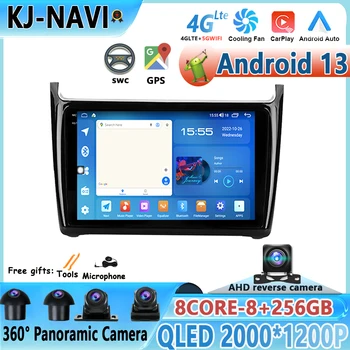 Volksvagen uchun Android 13 Stereo Polo 2008-2020 avtomobil Radio Multimedia Video pleer GPS navigatsiya Carplay Androidauto QLED