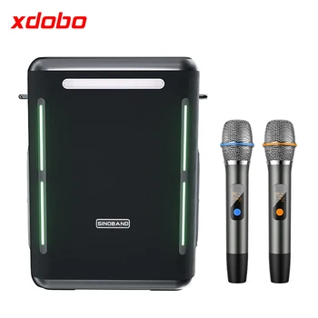 XDOBO Party 1981 portativ 300 Vt simsiz Bluetooth karnay/ mikrofon yuqori quvvatli RGB yorug'lik ochiq Karaoke simsiz sabvufer